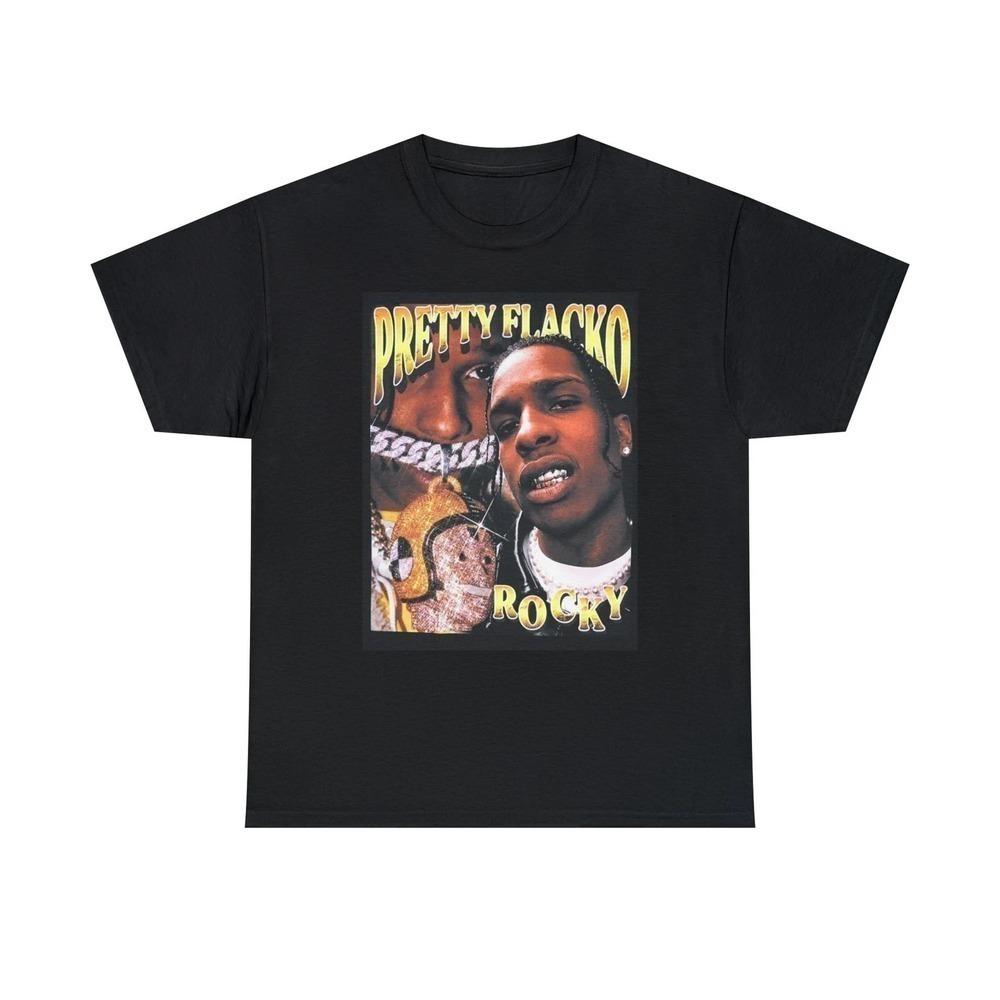 ASAP Rocky Pretty Flacko Pop Music Fan Retro Unisex T-Shirt
